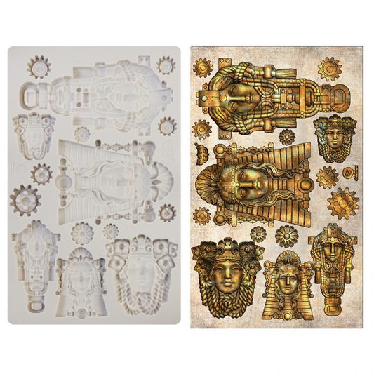 QUEEN OF STEAM Decor Mould Re-Design with Prima 8" x 5" - Moulds - Baillea's Interiors -