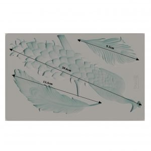 REGAL PEACOCK Decor Mould Re-Design with Prima 8" x 5" - Moulds - Baillea's Interiors -