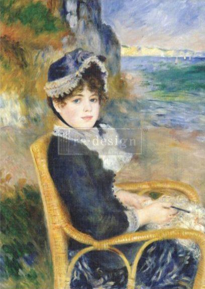 RIVIERA - A1 Rice Paper for Decoupage - LARGE - 59.4cm x 84.1cm - Re-Design with Prima - Decoupage - Baillea's Interiors -