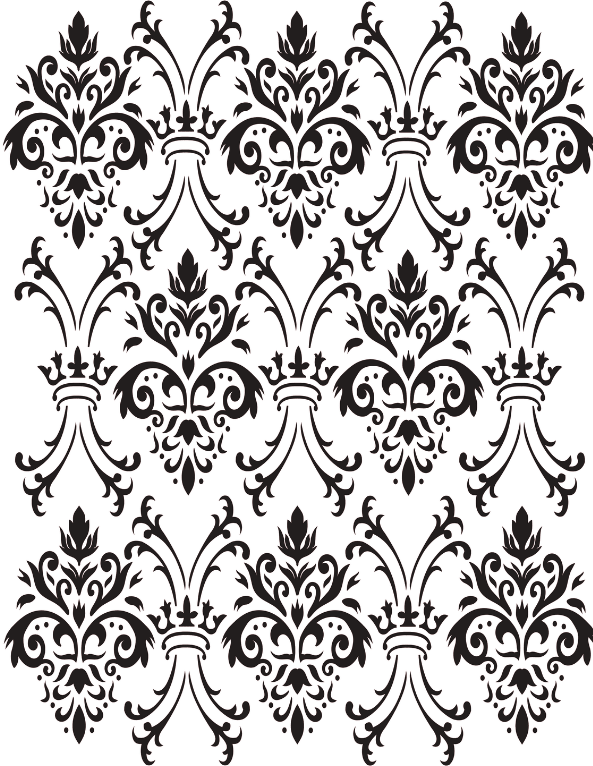 ROYAL DAMASK Stencils 40cm x 50cm by Belles and Whistles - Stencil - Baillea's Interiors -