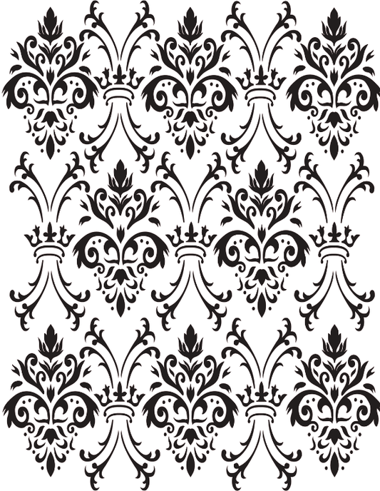 ROYAL DAMASK Stencils 40cm x 50cm by Belles and Whistles - Stencil - Baillea's Interiors -
