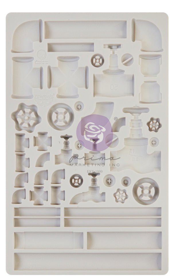 RUSTY PIPELINE Decor Mould Re-Design with Prima 5" x 8" - Moulds - Baillea's Interiors -