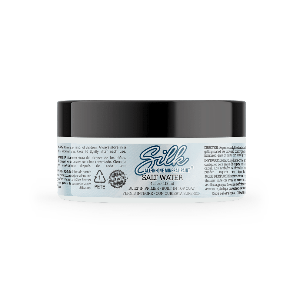SALT WATER Silk All-In-One Mineral Paint - 118ml - 473ml - 946ml Dixie Belle Paint - Paint - All In One - Baillea's Interiors -