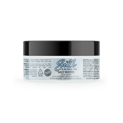 SALT WATER Silk All-In-One Mineral Paint - 118ml - 473ml - 946ml Dixie Belle Paint - Paint - All In One - Baillea's Interiors -