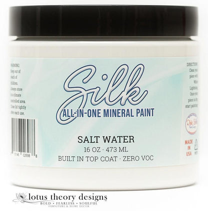 SALT WATER Silk All-In-One Mineral Paint - 118ml - 473ml - 946ml Dixie Belle Paint - Paint - All In One - Baillea's Interiors -