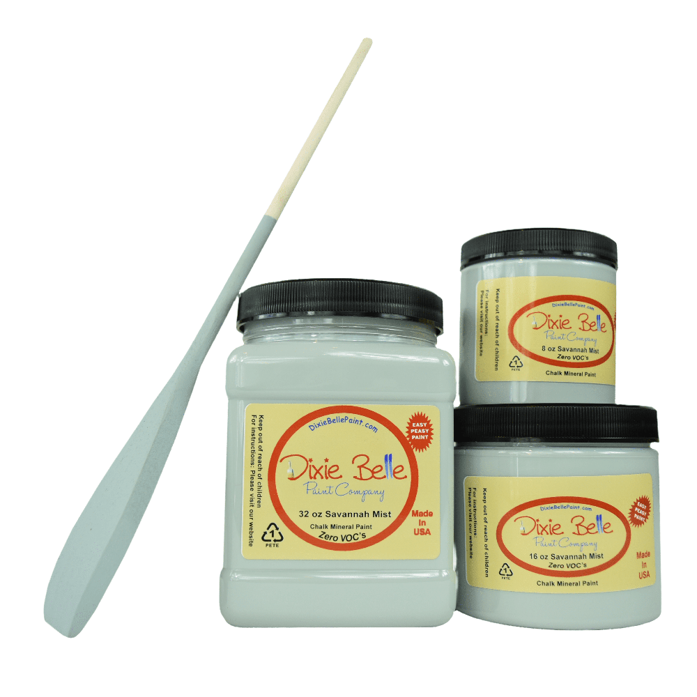 SAVANNAH MIST - Dixie Belle - Light Blue with Grey Undertones Mineral Chalk Paint - 118ml/4oz - 236ml/8oz - 473ml/16oz - 946ml - Paint - Chalk and Mineral - Baillea's Interiors -