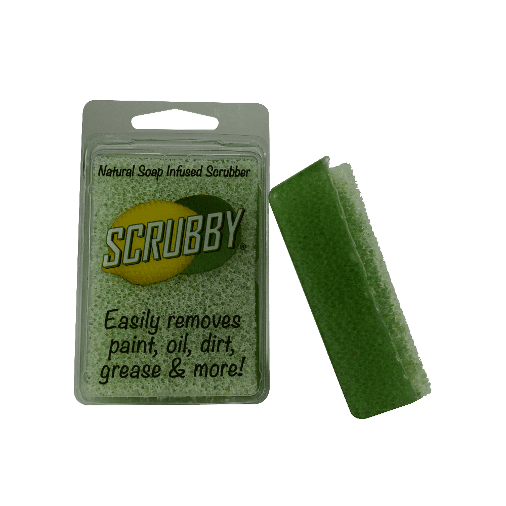 SCRUBBY SOAP - Natural soap infused scrubber - Lemon, Lime & Orange - Brush - Baillea's Interiors -