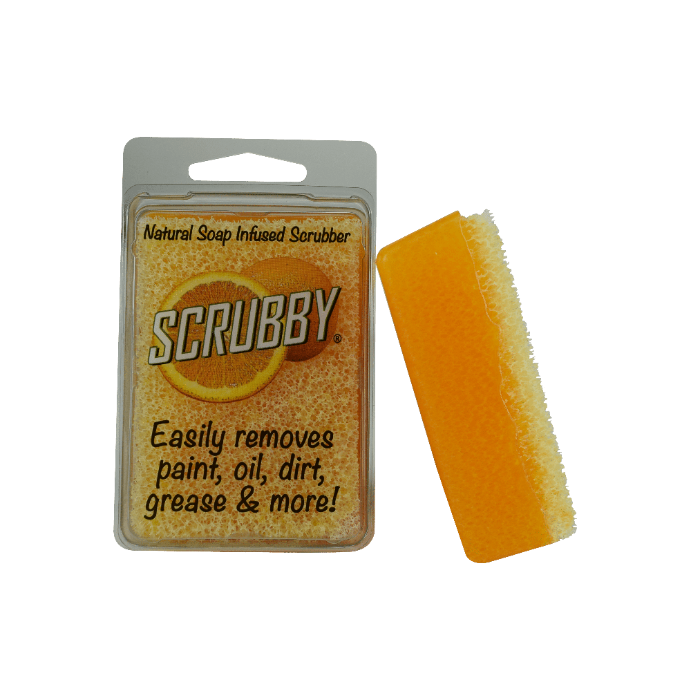 SCRUBBY SOAP - Natural soap infused scrubber - Lemon, Lime & Orange - Brush - Baillea's Interiors -