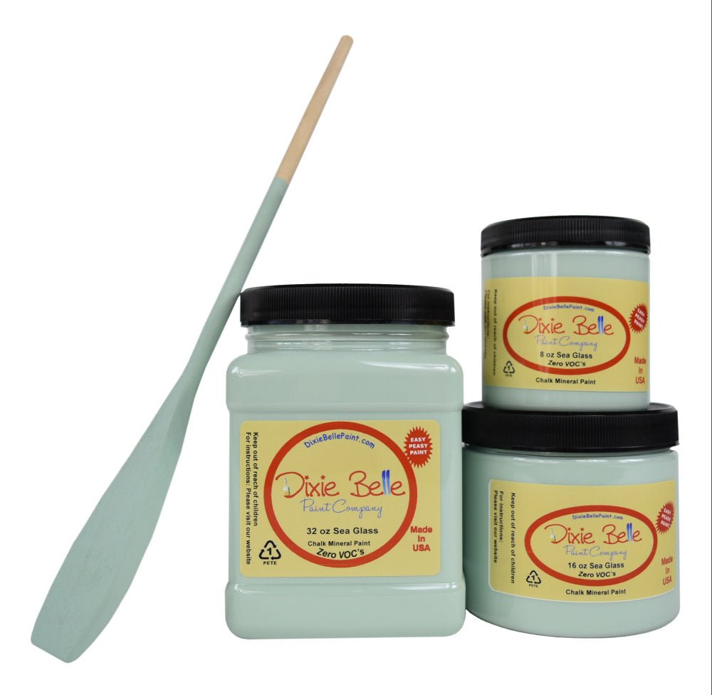 SEA GLASS - Dixie Belle - Chalk Mineral Paint - 118ml/4oz - 236ml/8oz - 473ml/16oz - 96ml/32oz - Paint - Chalk and Mineral - Baillea's Interiors -