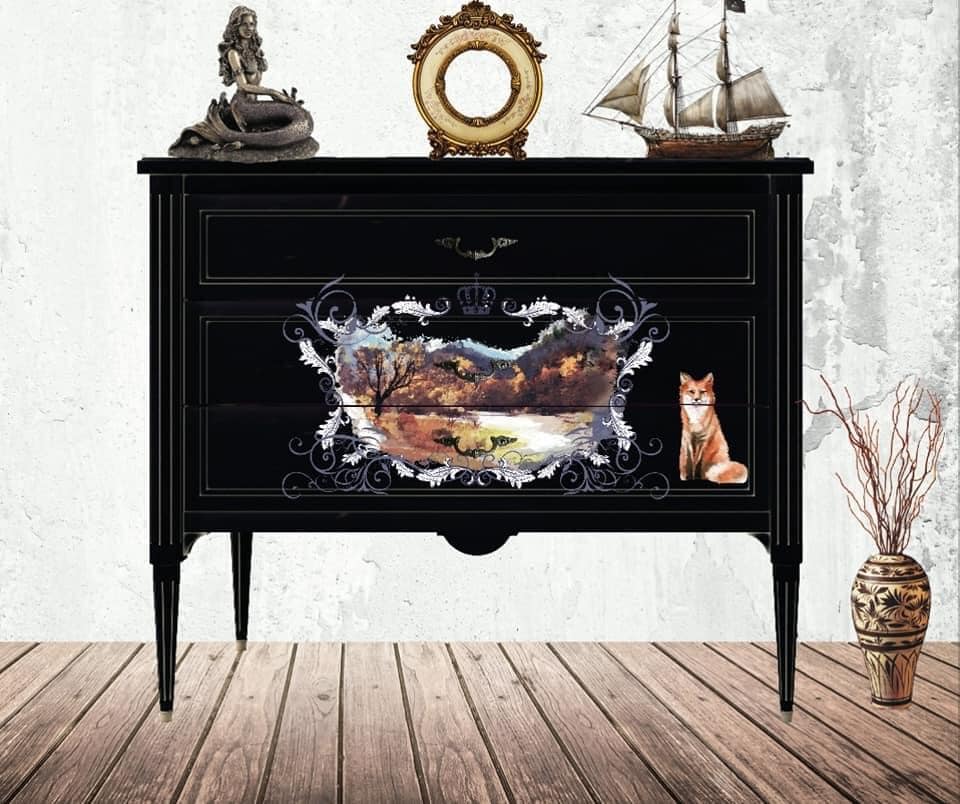 SEASONS - 3 parts - Hokus Pokus Rub On Decor Transfer Decal - Furniture Transfer - Baillea's Interiors -
