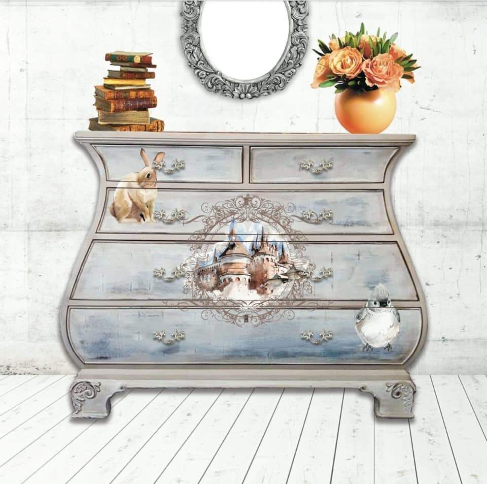 SEASONS - 3 parts - Hokus Pokus Rub On Decor Transfer Decal - Furniture Transfer - Baillea's Interiors -