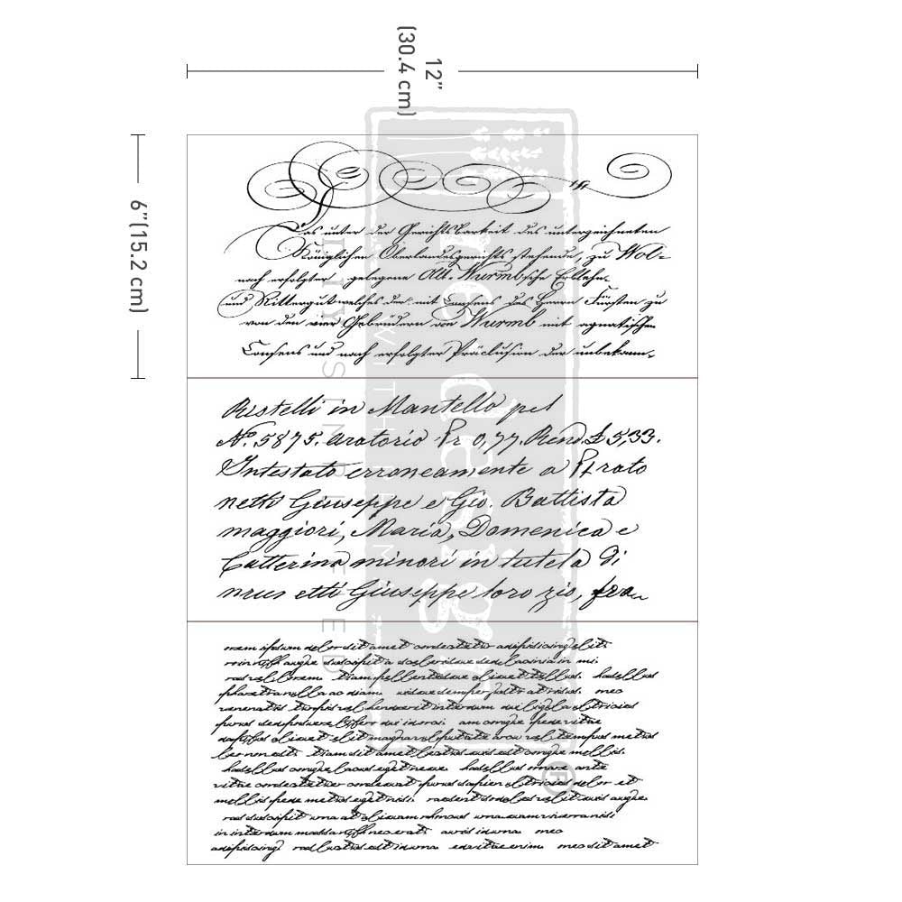 SECRET LETTER - 3 sheets - 15cm x 30cm each - Redesign Decor Transfer Decal - Furniture Transfer - Baillea's Interiors -