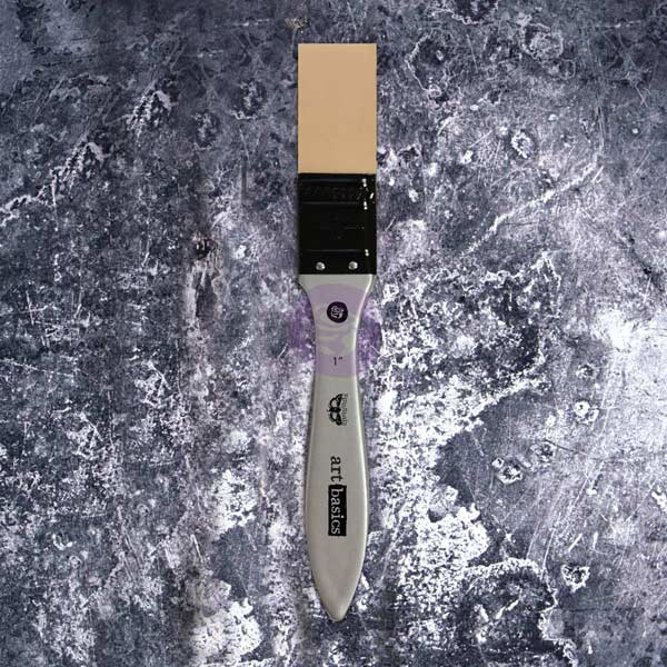 SILICONE BRUSH/SPREADER 1" for Mixed Media, Chalk Paste, Stenciling - Finnabair Art Basics - Brush - Baillea's Interiors -