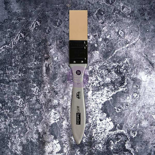 SILICONE BRUSH/SPREADER 1" for Mixed Media, Chalk Paste, Stenciling - Finnabair Art Basics - Brush - Baillea's Interiors -