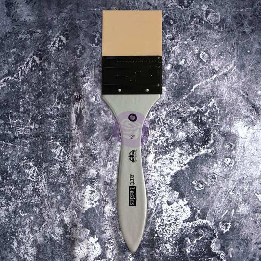 SILICONE BRUSH/SPREADER 2" for Mixed Media, Chalk Paste, Stenciling - Finnabair Art Basics - Brush - Baillea's Interiors -