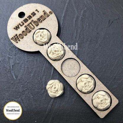 SMALL ROSE Pack of 5 Decorative Antique Moulding Applique WoodUbend 0321 - Moulding - Baillea's Interiors -