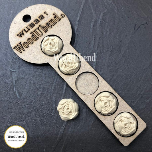 SMALL ROSE Pack of 5 Decorative Antique Moulding Applique WoodUbend 0321 - Moulding - Baillea's Interiors -