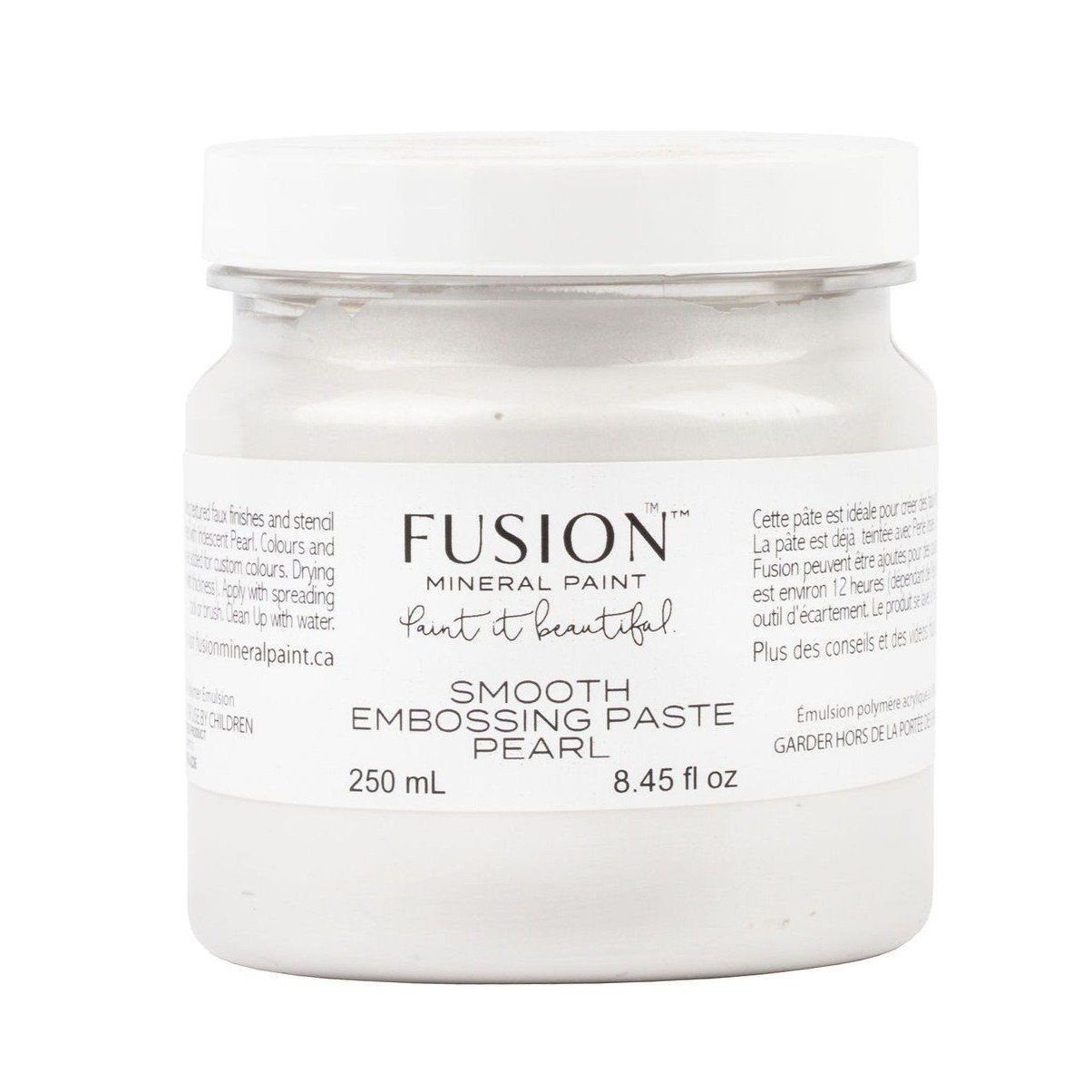 Smooth Embossing Paste Pearl - Fusion Mineral Paint - 500ml - 250ml - 60ml - Paint Mediums - Baillea's Interiors -