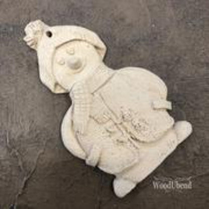 SNOWMAN Decorative Antique Moulding Applique WoodUbend 2126 - Moulding - Baillea's Interiors -