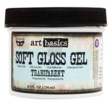 Soft Gloss Gel Decoupage Varnish - by Art Basics 250ml Transparent Decoupage Medium - Decoupage - Baillea's Interiors -
