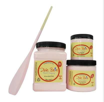 SOFT PINK - Dixie Belle - Chalk Mineral Paint - 118ml/4oz - 236ml/8oz - 473ml/16oz - 946ml - Paint - Chalk and Mineral - Baillea's Interiors -