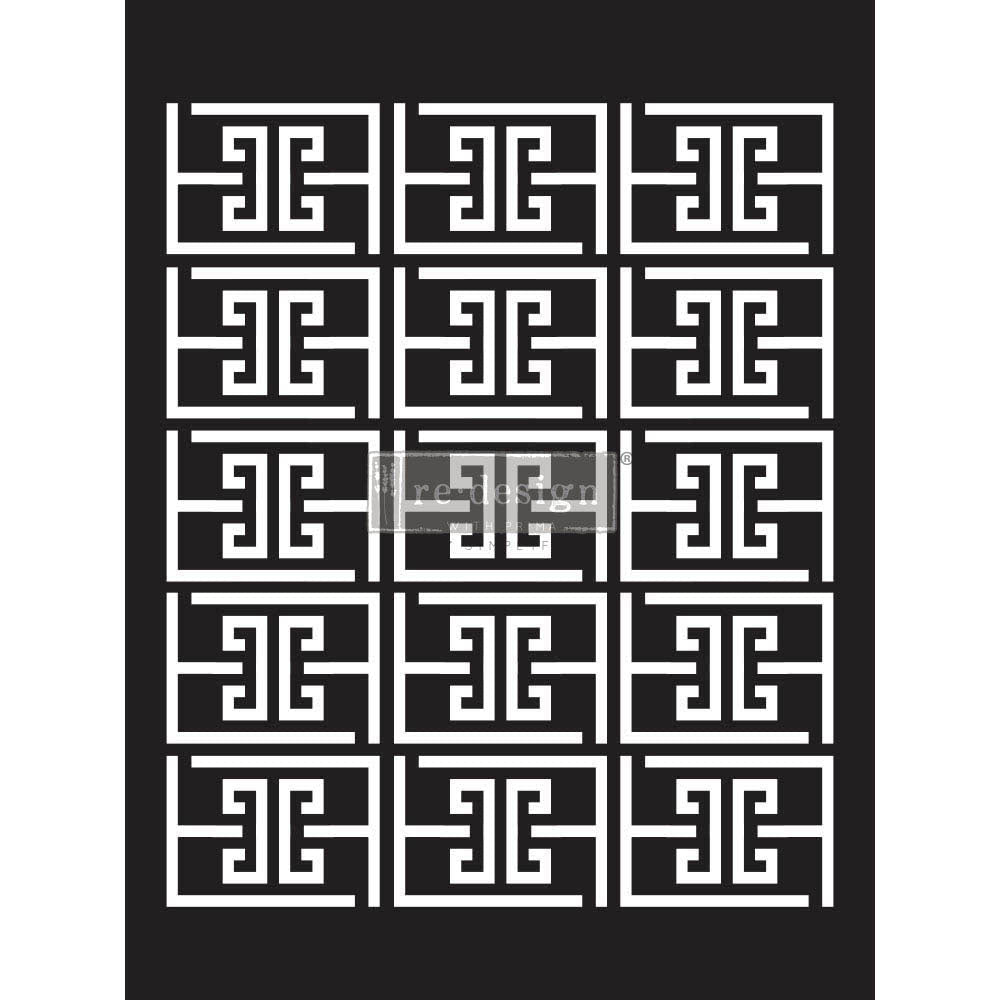 SOMETHING GEOMETRIC Decor Stencils 22.9cm x 30.5cm by ReDesign with Prima - Stencil - Baillea's Interiors -