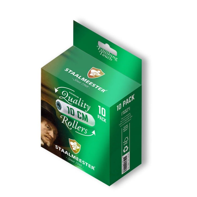 STAALMEESTER Premium 10cm Microfibre Rollers 2 or 10 pack - Brush - Baillea's Interiors -