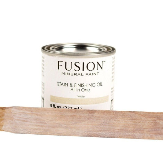 Stain and Finishing Oil - White - All In One - Fusion 237 ml - Stain - Baillea's Interiors -