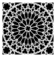 STONE ROSETTE Stencil - 40cm X 40cm - Stencil - Baillea's Interiors -