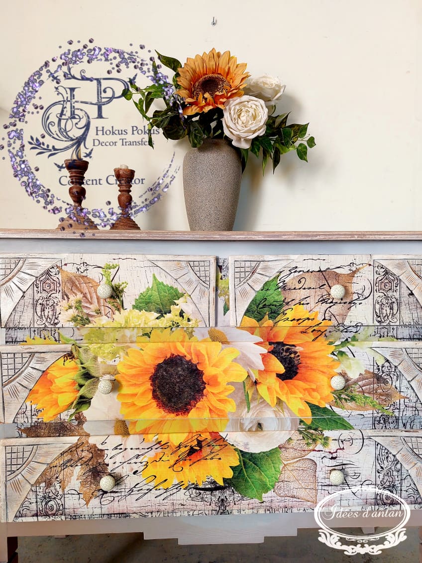 SUNSHINE - Decor Weave for Decoupage - 34.5cm x 21.6cm - Hokus Pokus - Decoupage - Baillea's Interiors -