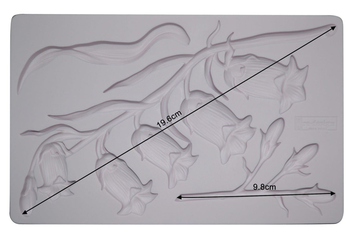 SWEET BELLFLOWER Decor Mould Re-Design with Prima 8" x 5" - Moulds - Baillea's Interiors -