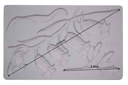 SWEET BELLFLOWER Decor Mould Re-Design with Prima 8" x 5" - Moulds - Baillea's Interiors -