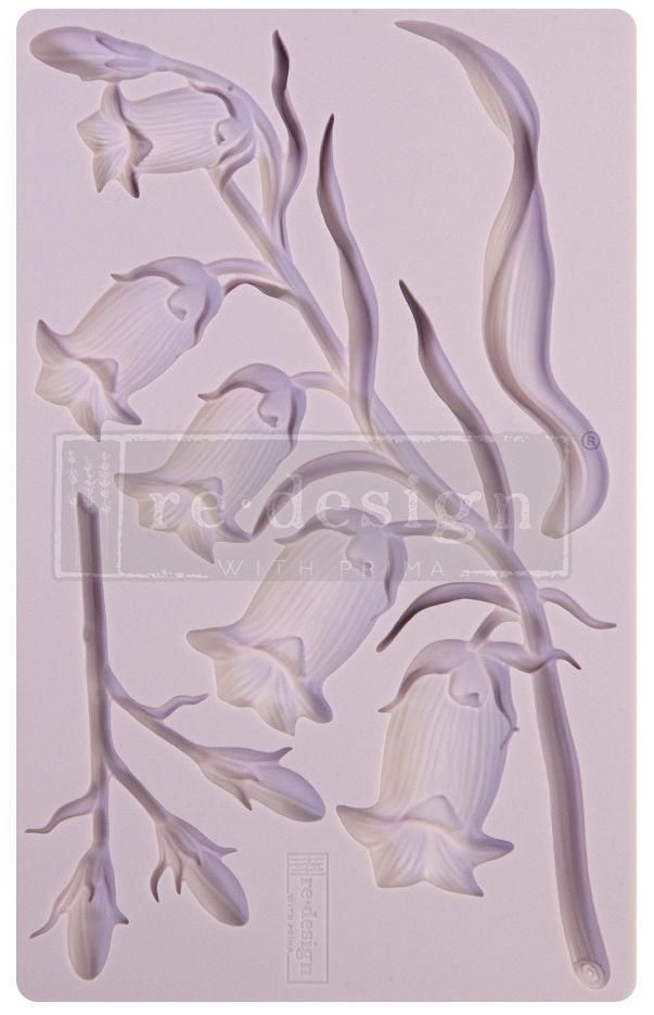 SWEET BELLFLOWER Decor Mould Re-Design with Prima 8" x 5" - Moulds - Baillea's Interiors -