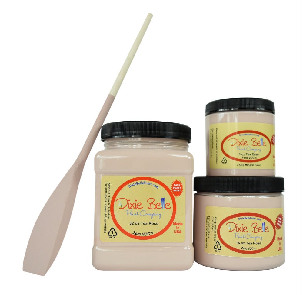 TEA ROSE - Dixie Belle - Chalk Mineral Paint - 118ml/4oz - 236ml/8oz - 473ml/16oz - 96ml/32oz - Paint - Chalk and Mineral - Baillea's Interiors -