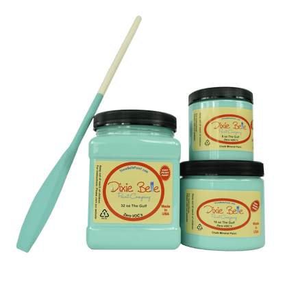 THE GULF - Dixie Belle -Soft Turquoise Chalk Mineral Paint - 118ml/4oz - 236ml/8oz - 473ml/16oz - 96ml/32oz - Paint - Chalk and Mineral - Baillea's Interiors -