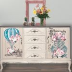 UP IN THE AIR - 4 parts - Hokus Pokus Rub On Decor Transfer Decal - Furniture Transfer - Baillea's Interiors -