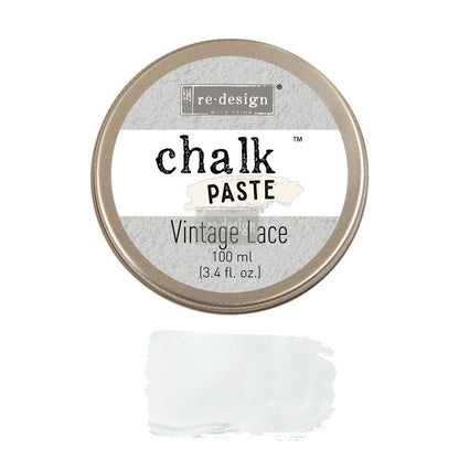 VINTAGE LACE Chalk Paste Re-Design with Prima, Mixed Media - Raised Stencil Medium, 100ml - Chalk Paste - Baillea's Interiors -