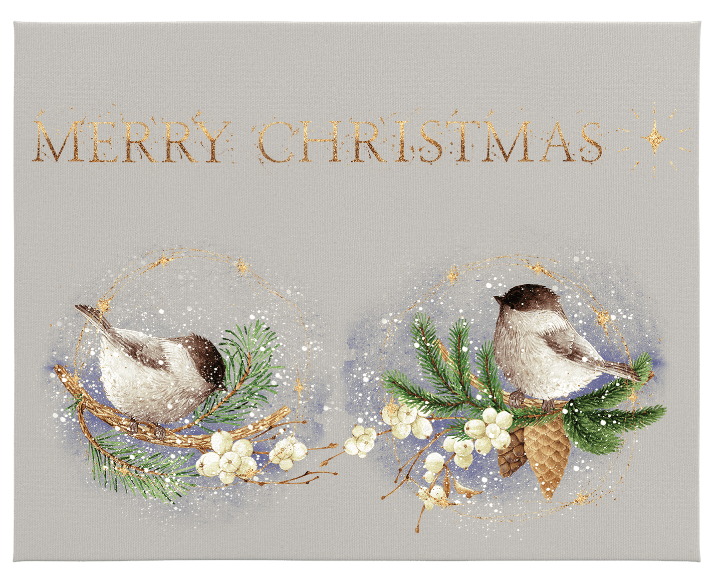 WHEN CHRISTMAS COMES - 3 parts Hokus Pokus Rub On Decor Transfer Decal - Furniture Transfer - Baillea's Interiors -