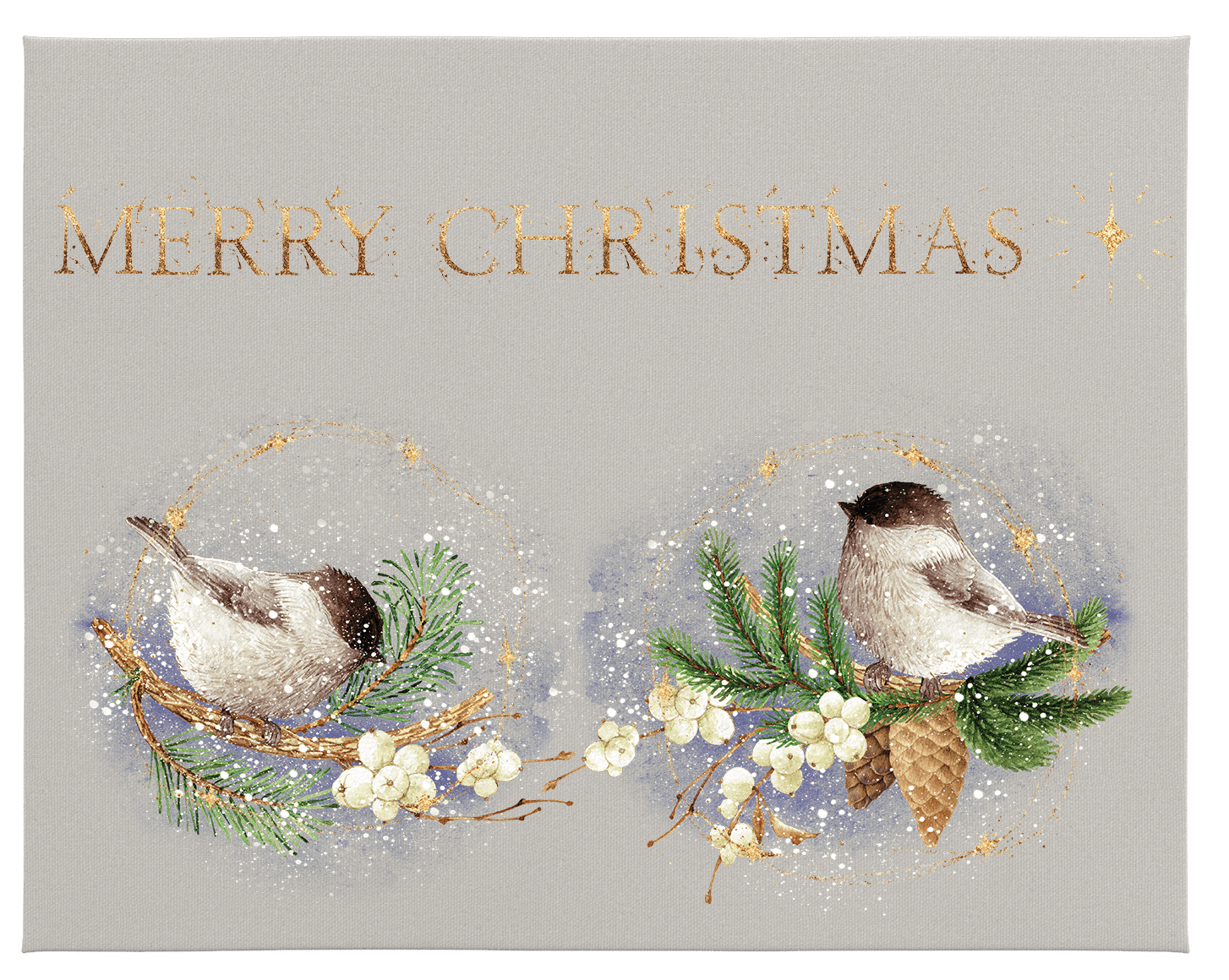 WHEN CHRISTMAS COMES - 3 parts Hokus Pokus Rub On Decor Transfer Decal - Furniture Transfer - Baillea's Interiors -