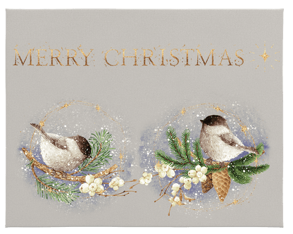 WHEN CHRISTMAS COMES - 3 parts Hokus Pokus Rub On Decor Transfer Decal - Furniture Transfer - Baillea's Interiors -
