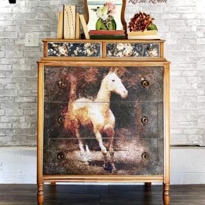 WHITE MAJESTY - A1 Rice Paper for Decoupage - LARGE - 59.4cm x 84.1cm - Re-Design with Prima - Decoupage - Baillea's Interiors -