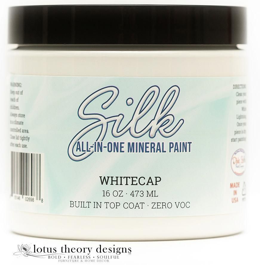 WHITECAP Silk All-In-One Mineral Paint - 118ml - 473ml - 946ml Dixie Belle Paint - Paint - All In One - Baillea's Interiors -