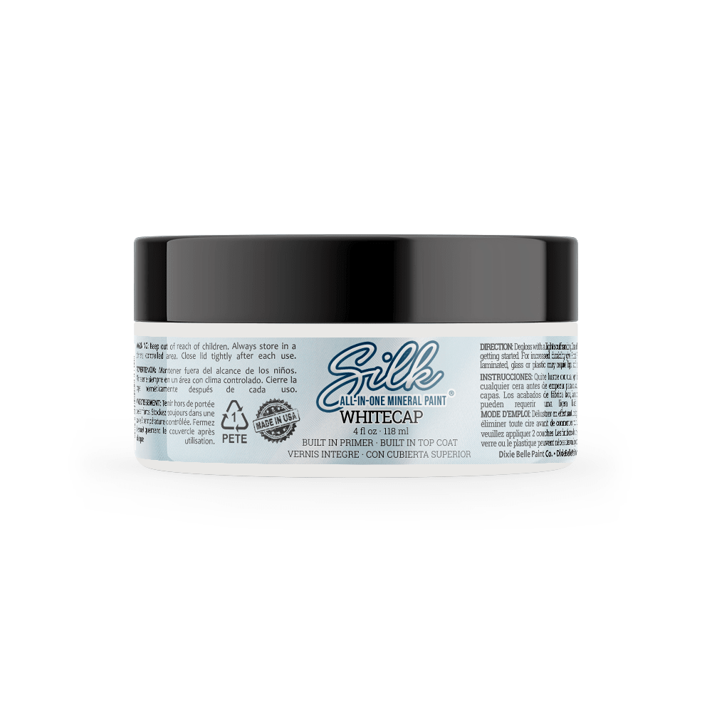 WHITECAP Silk All-In-One Mineral Paint - 118ml - 473ml - 946ml Dixie Belle Paint - Paint - All In One - Baillea's Interiors -
