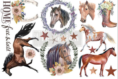 WILD SOUL - 3 sheets - 6" x 12" each - Redesign Decor Transfer Decal - Furniture Transfer - Baillea's Interiors -